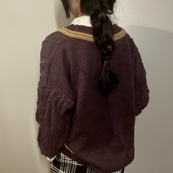 Purple Academia Sweater - Picture 4 of 4